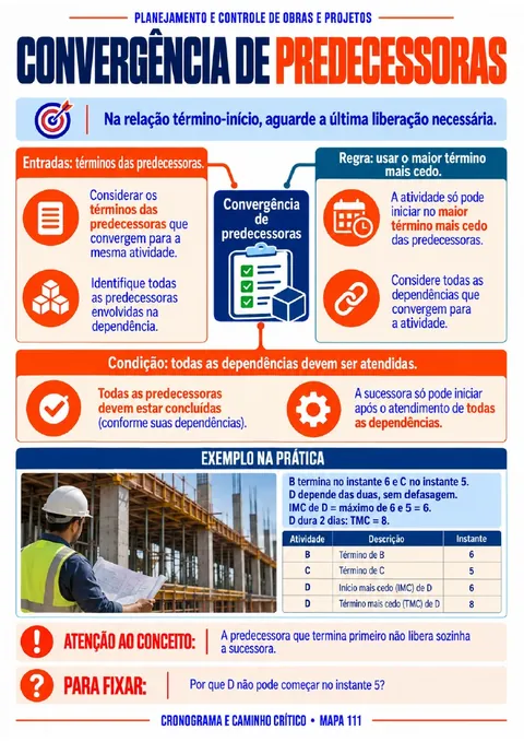Mapa: Convergência de predecessoras