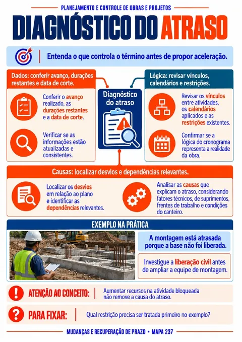 Mapa: Diagnóstico do atraso